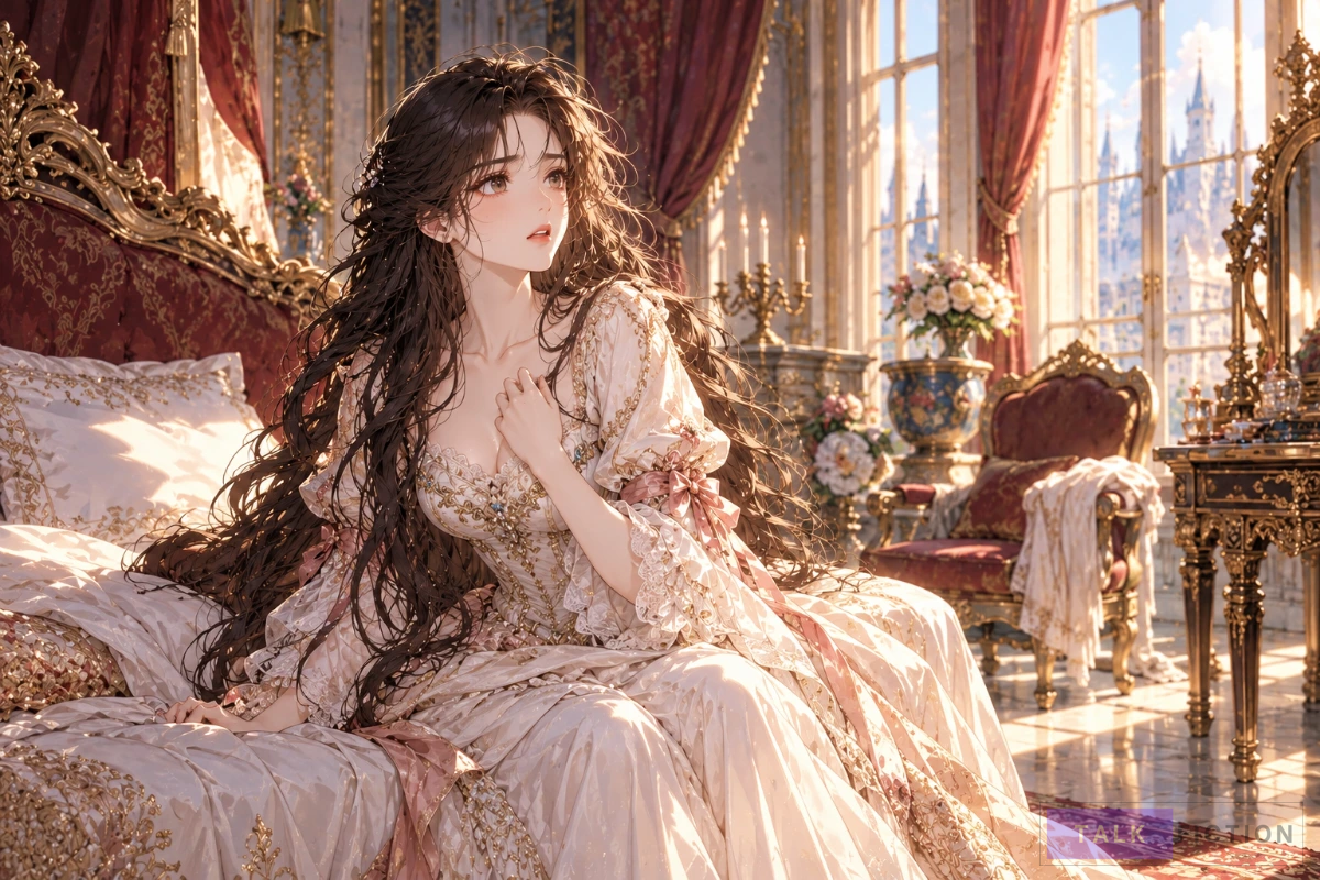 Gabriella awakens in Princess Peony's body in the fantasy romance story