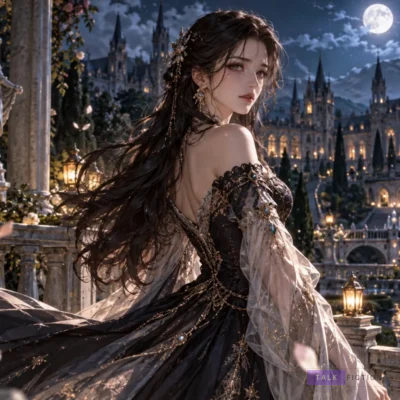 She Wasn’t My Daughter Novel featured fantasy illustration of a noblewoman