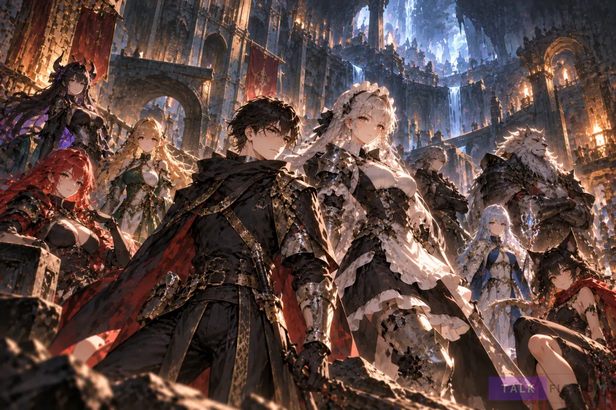 Light and his summoned allies in Infinite Gacha