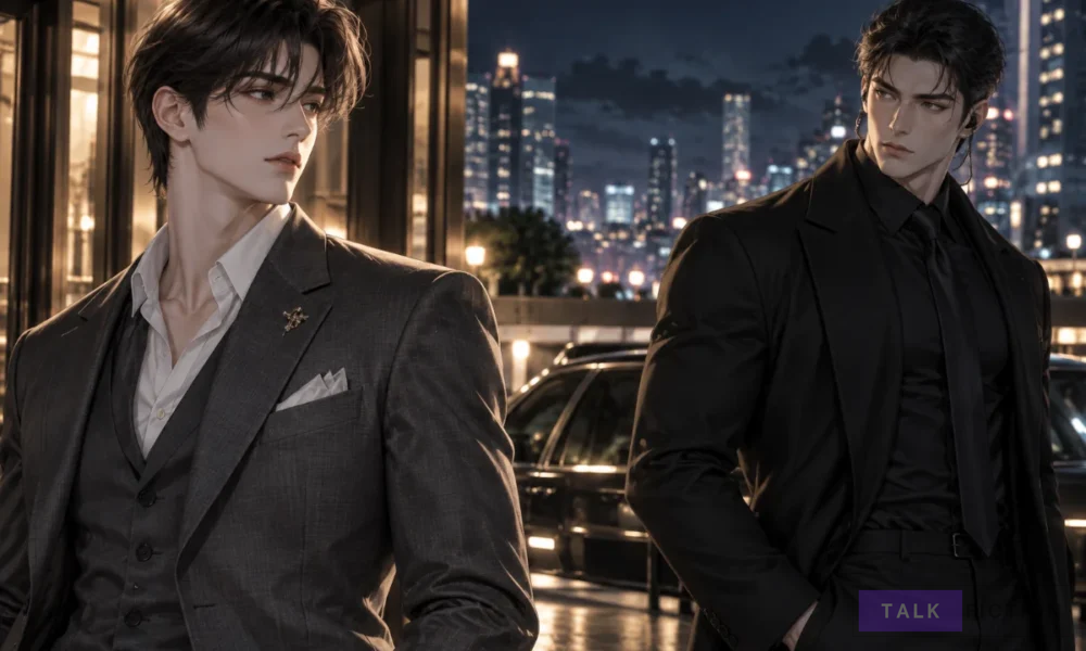 Original illustration representing the Kiss Me If You Can novel's celebrity and bodyguard romance.