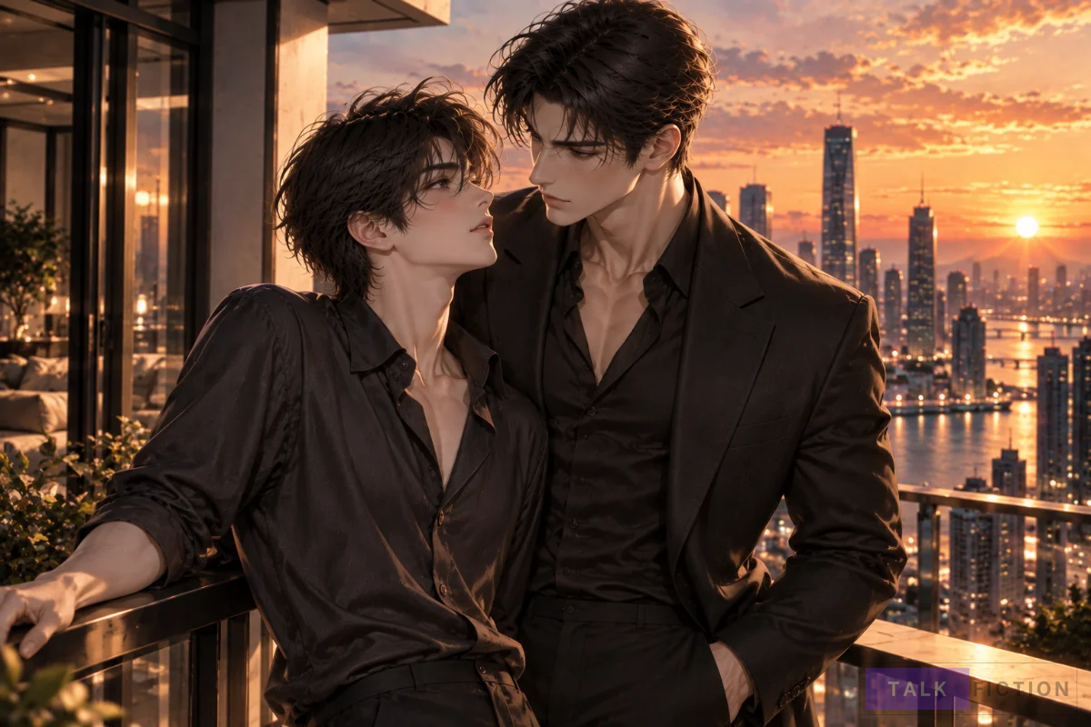 Original illustration symbolizing trust and second chances in a contemporary BL romance.