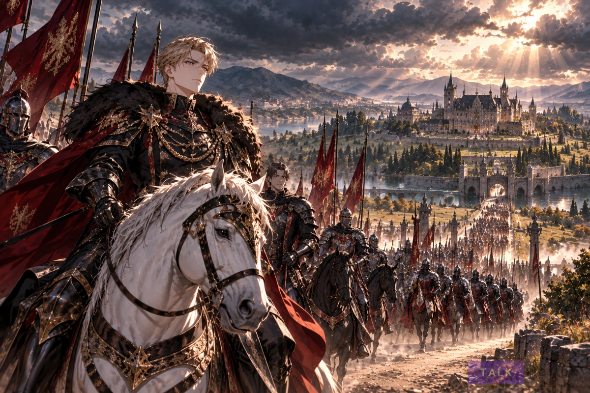 Baron Winston's forces approach the Dmitry estate in Chapter 176