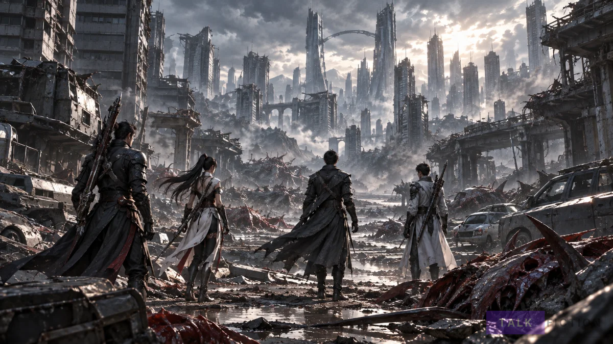 A General Star team investigates a ruined city in Chapter 265