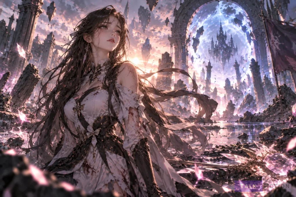 Nari Yu after the final battle in Magical Exposure Girl