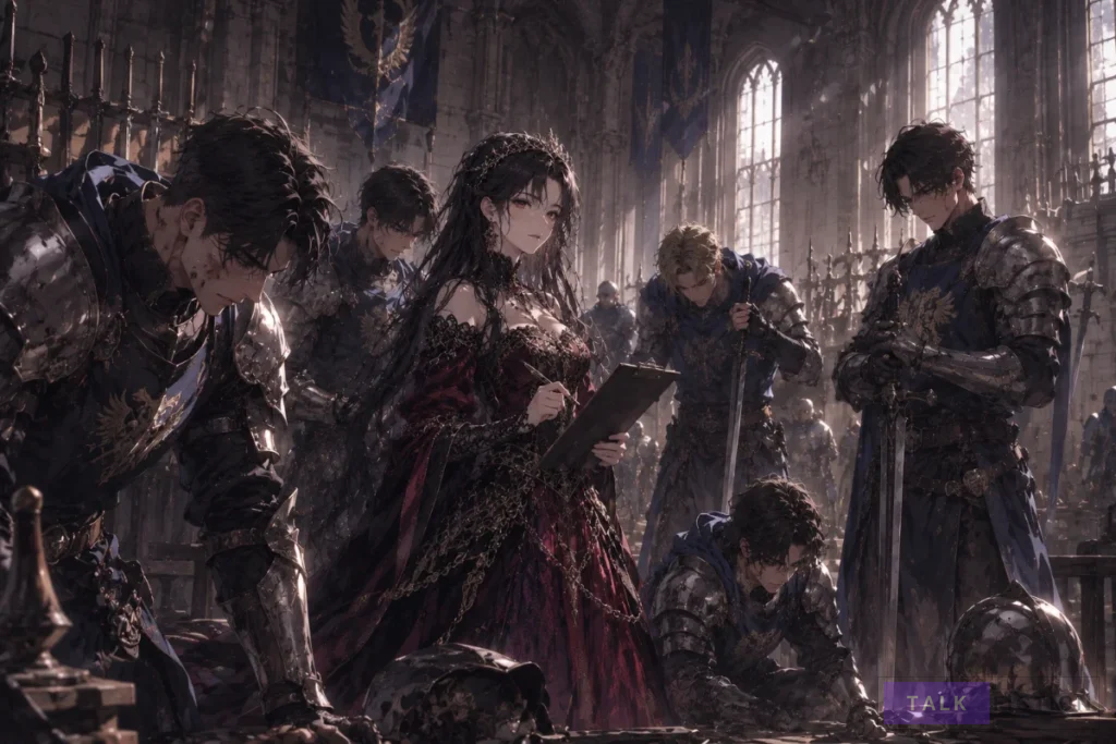 Azure Dawn Knight Order in The Villainous Princess Saves The Doomed Knights