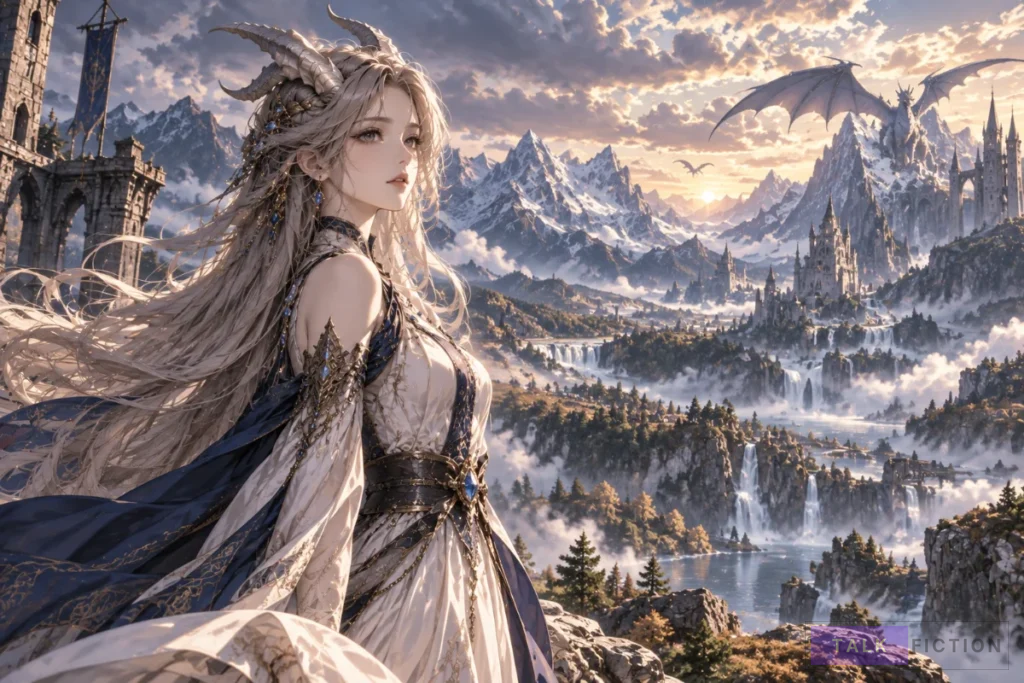 Jaina as a half-human half-dragon in Father, I Won’t Do Anything
