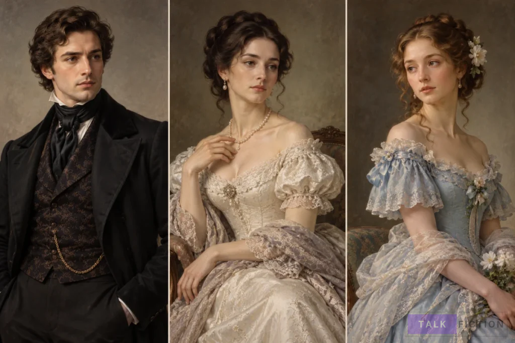 Main characters in Lily on the Valley
