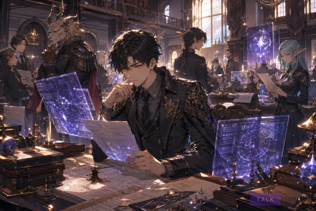 Special unit mage investigating supernatural cases in a magical government office