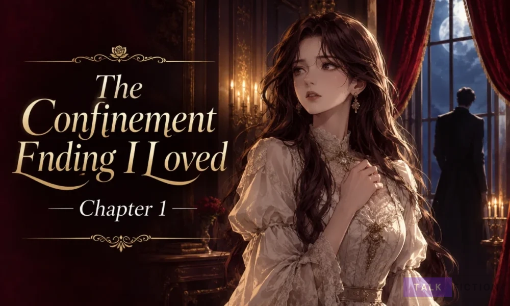 A mysterious woman inside a dark mansion representing The Confinement Ending I Loved Chapter 1.