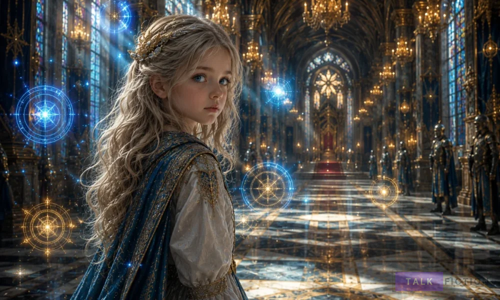 The Oracle of the Villainous Baby fantasy novel featuring Bunny with a magical prophecy in a royal palace