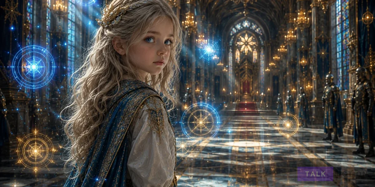 The Oracle of the Villainous Baby fantasy novel featuring Bunny with a magical prophecy in a royal palace