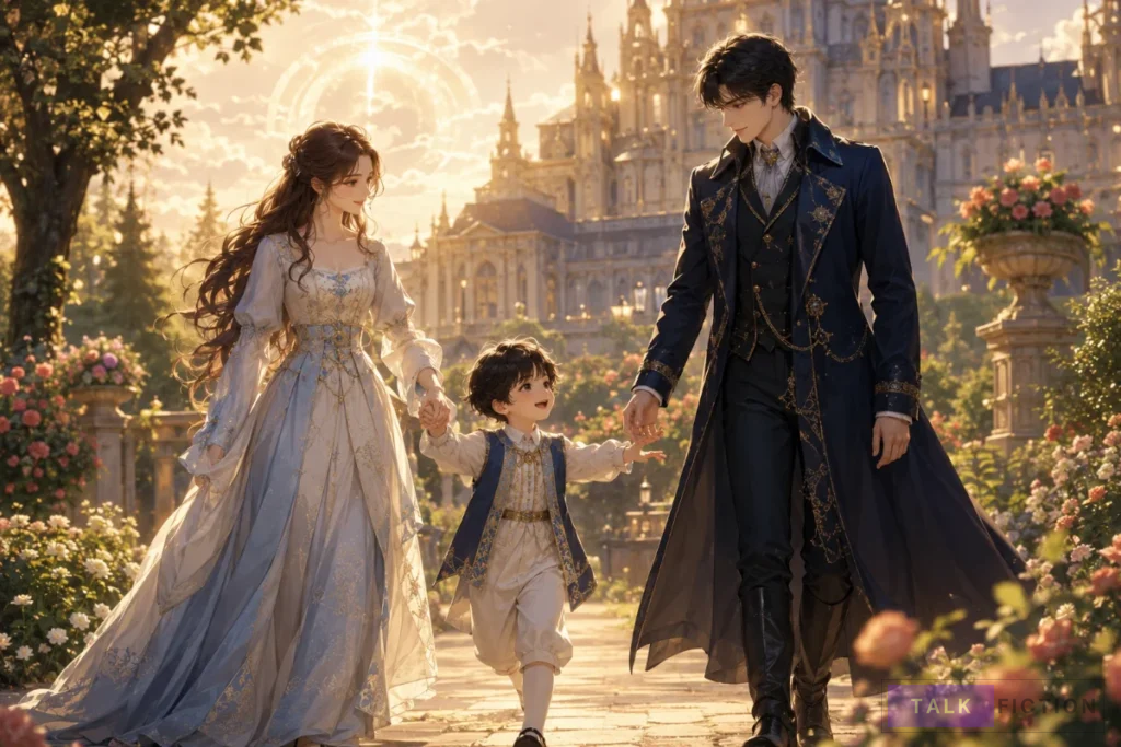 Blair, Herdin and Asiel together in the reported I Only Need the Duke’s Child ending