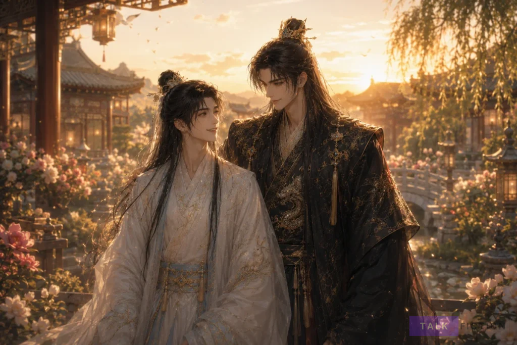 Wen Mingyu and Mu Zhan after their happy ending