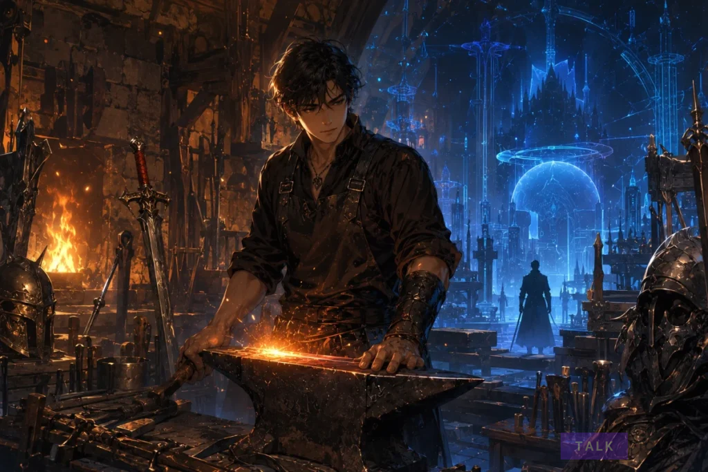 Hyeonsu, the blacksmith protagonist in The Genius Blacksmith's Game