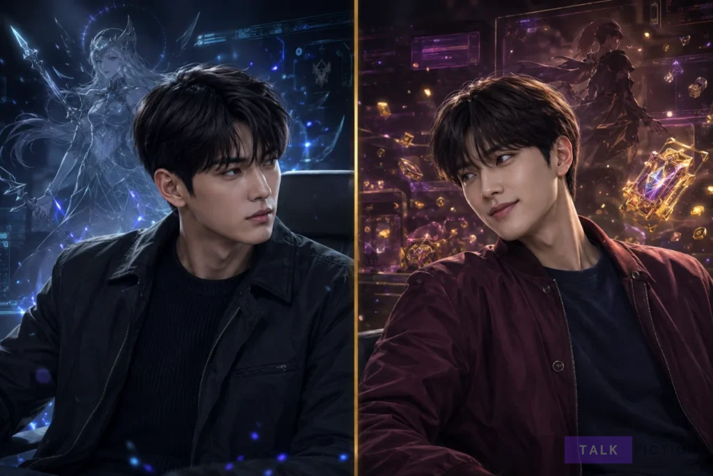 Cheon Noeul and Kim Kyungsoo, the main characters of the Korean BL novel Love Games.