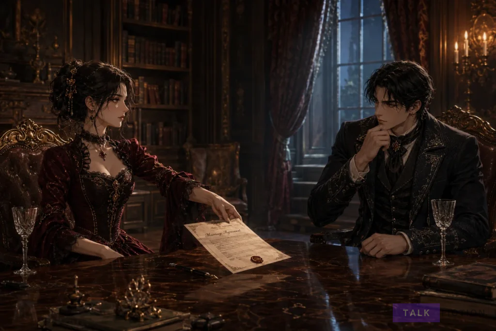 Raven and Estrella Sharen entering their contract marriage