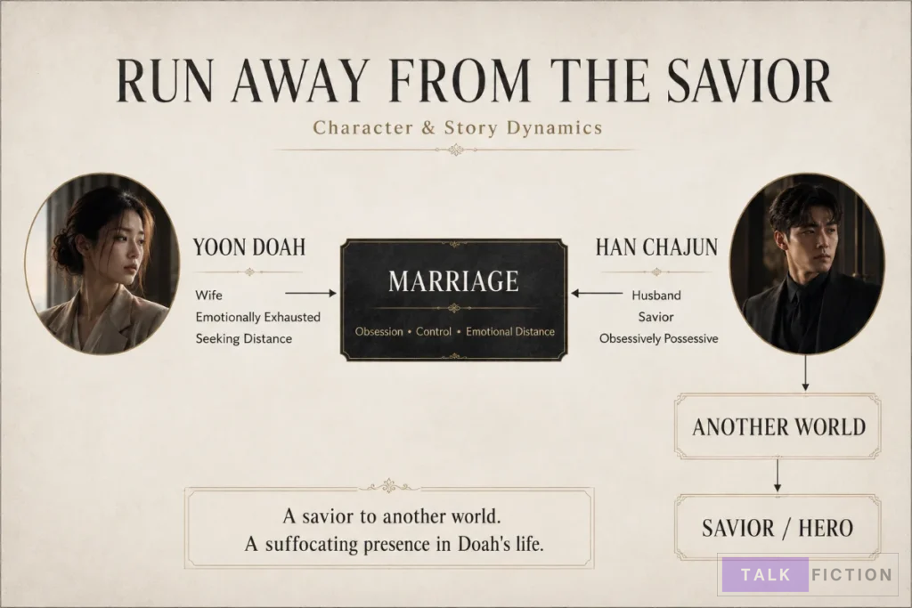 Run Away From the Savior character and relationship dynamics explained