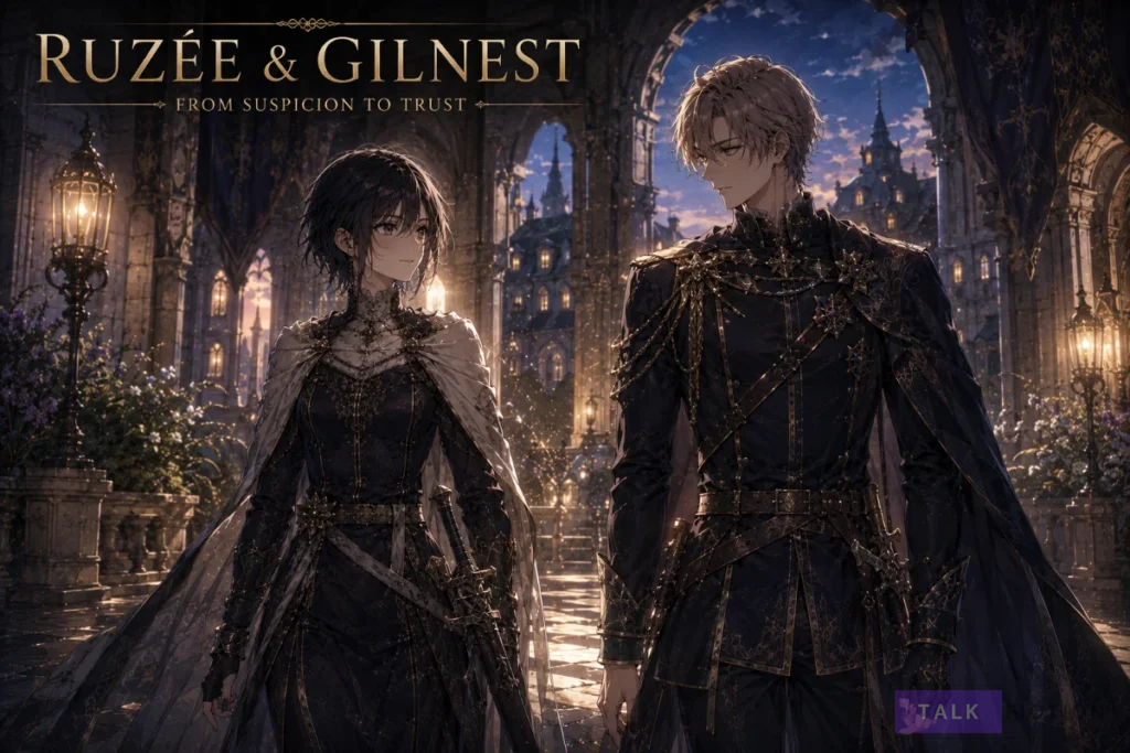Ruzée and Prince Gilnest relationship in Cavalier With the Truth manga