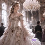 The Strong Lady Wishes to Become Delicate noblewoman in an elegant fantasy ballroom