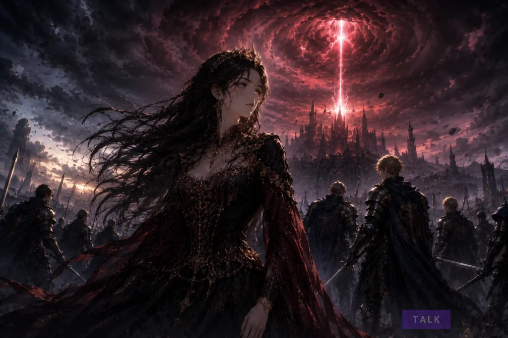 Cassia Astrid faces the doomed future in The Villainous Princess Saves the Doomed Knights