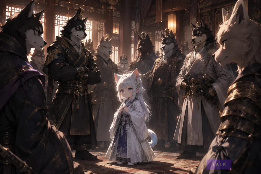 Hong-Seol as the baby cat among the Dog Clan