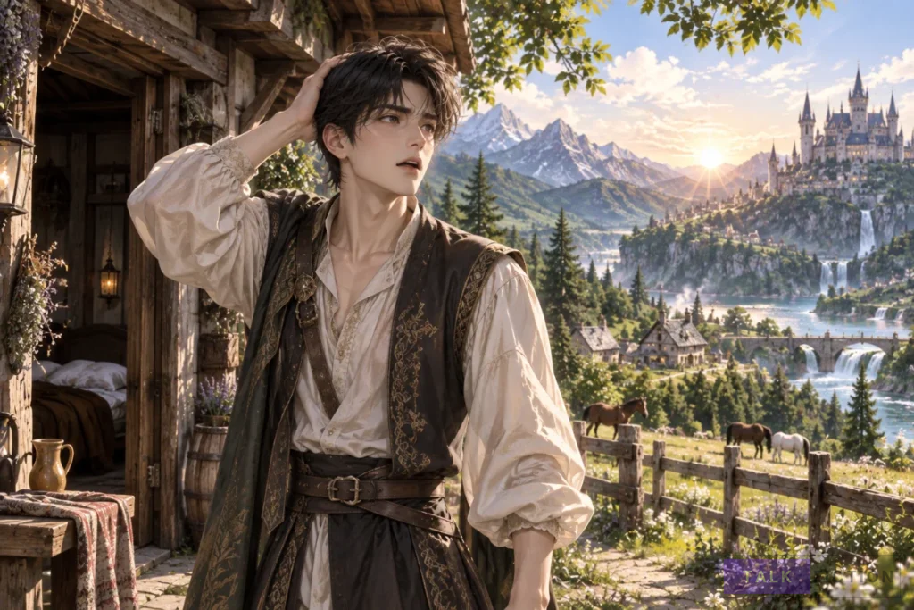 Juhwan arriving in another world in I Became a Married Man in Another World