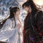 Love the Villain novel guide featuring Liu Mufeng and Jiang Xu in a xianxia fantasy setting