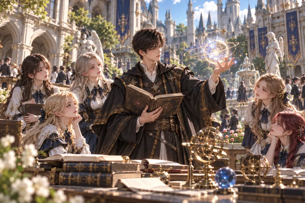 Noble Lady Reformation Guide magic academy scene